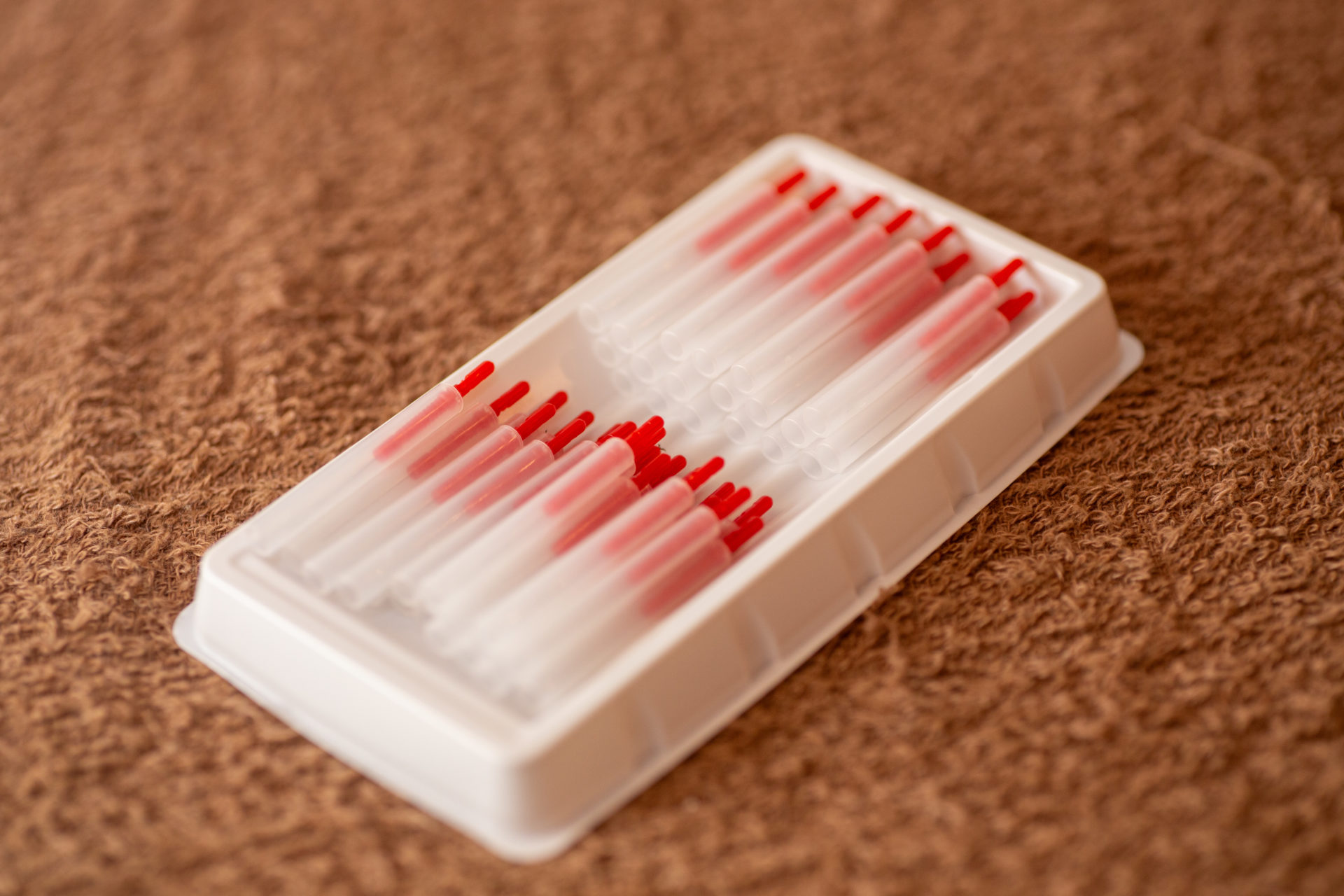 小川ん家で使用する使い捨て鍼のケース